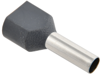 Наконечник двойной НШВИ(2) 4.0-12 под провод 4мм2 (20шт/упаковка) серый IEK