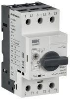 Автомат защиты двигателя (пускатель) IEK ARMAT A6 GV2P, 0.1–0.16 А, 0.02 кВт, 100 кА
