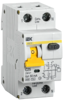 Дифавтомат IEK АВДТ32, L+N, C25, 6 кА, 30 мА, тип А