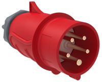 Вилка силовая переносная IEK MAGNUM ССИ-025, 3Р+РЕ+N, 32 А, 400 В (6 ч), IP44