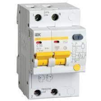 Дифавтомат IEK АД12, 2P, С32, 4.5 кА, 100 мА, тип AC