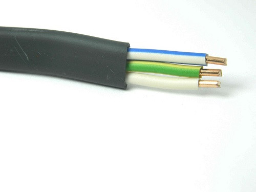 Кабель силовой ВВГ, 3х6+1х4 мм², 1 кВ, ГОСТ, Казэнергокабель