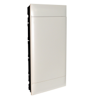 Корпус щита пластиковый Legrand Practibox S 4х12, встраиваемый, белая дверь, IP40