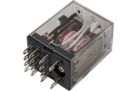 Реле промежуточное CHINT JZX-22F(D), 4 перекидных, LED, 3 А, 24 В DC
