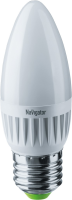 Лампа LED Navigator NLL-C37-7-230-4K-E27-FR, 7 Вт, 230 В, 4000 К, Е27, свеча