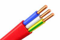 Кабель силовой ВВГнг, 3х2.5 мм², 1 кВ, ГОСТ, красный, Harmony Cable