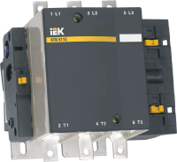Контактор IEK КТИ-5115, 3Р, 115 А, 55 кВт, АС-3, катушка 400 В АС, 1NO