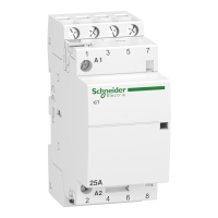 Модульный контактор Schneider Acti9 iCT, 4Р, 25 A, АС-7, 4NO, катушка 230 В AC