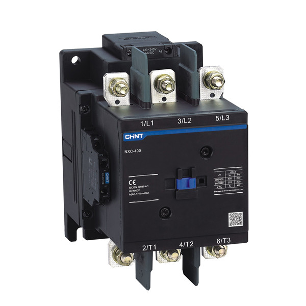 Контактор CHINT NXC-400, 3Р, 400 A, 200 кВт (AC-3), катушка 230 В AC/DC, 2NO+2NC — фото, характеристики