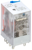 Реле интерфейсное ONI ORM-1-4C, 4 контакта, 5 А, катушка 24 В DC, с индикацией и тест-кнопкой