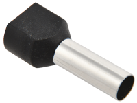 Наконечник двойной НШВИ(2) 6.0-14 под провод 6мм2 (20шт/упаковка) черный IEK