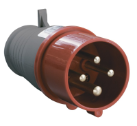 Вилка силовая переносная IEK ССИ-014, 3Р+РЕ, 16 А, 415 В, IP44