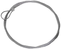 Стальной трос с петлей IEK, 10000 мм