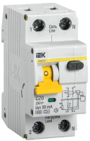 Дифавтомат IEK АВДТ32, L+N, C20, 6 кА, 30 мА, тип А