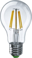 Лампа филаментная Navigator NLL-F-A60-8-230-2.7K-E27, 8 Вт, 230 В, 2700 К, Е27, груша