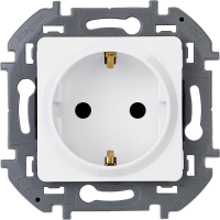 Розетка 1-местная Legrand INSPIRIA, 16 А, 250 В, с заземлением, белый