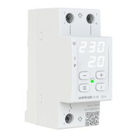 Реле напряжения с контролем тока Welrok VI-32 L+N 32А диапазон контроля 120-280 В