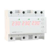 Реле напряжения трехфазное Welrok D6-40-RED 3Р+N 40А диапазон контроля 100-280 В