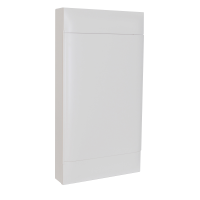 Корпус щита пластиковый Legrand Practibox S 4х18, навесной, белая дверь, IP40