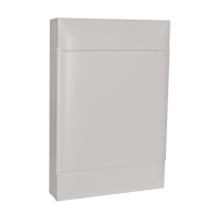 Корпус щита пластиковый Legrand Practibox S 3х18, навесной, белая дверь, IP40