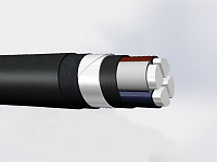 Кабель силовой АВБбШв 4х150 (с) мм², 1 кВ, ГОСТ, K.AZ TEL