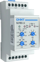 Реле контроль фаз NJYB3-8 3L 3А Uконтр=380VAC 1SPDT CHINT