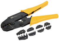 Клещи обжимные IEK ARMA2L 3 КО-01, овал, 0.5-6 мм², четыре сменных матрицы