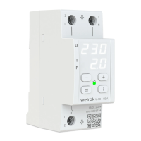 Реле напряжения с контролем тока Welrok VI-50 L+N 50А диапазон контроля 120-280 В