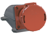 Розетка стационарная силовая IEK ССИ-134, 3Р+РЕ, 63 А, 400 В (6 ч), IP54