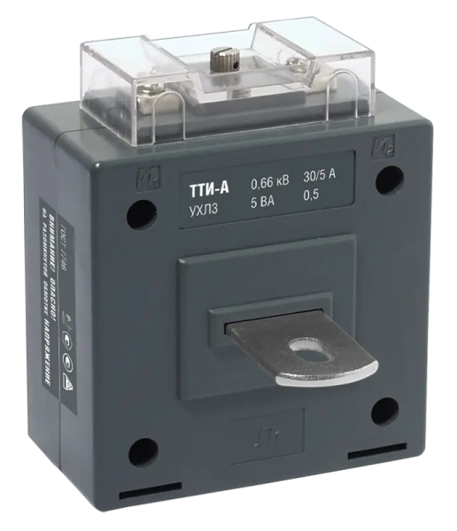 Трансформатор тока IEK ТТИ-А, 125/5 А, 5 ВА, 0.5, 0.66 кВ, МПИ08 — фото, характеристики