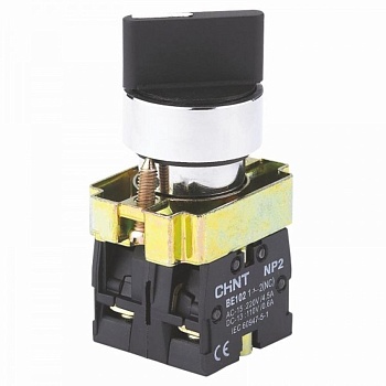 Переключатель CHINT NP2-BD33, 3-позиционный (I-O-II), 2NO, IP40