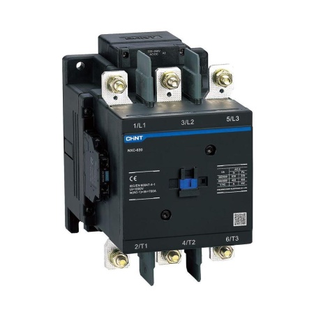 Контактор CHINT NXC-630, 3Р, 630 A, 335 кВт (AC-3), катушка 230 В AC/DC, 2NO+2NC — фото, характеристики