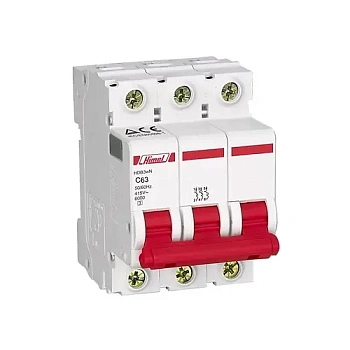Автоматический выключатель HDB3w-L 3Р 63А 4.5кА C Himel