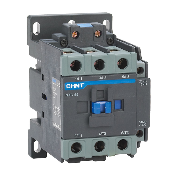 Контактор CHINT NXC-65, 3Р, 65 A, 30 кВт (АС3), катушка 400 В АС, 1NO+1NC — фото, характеристики