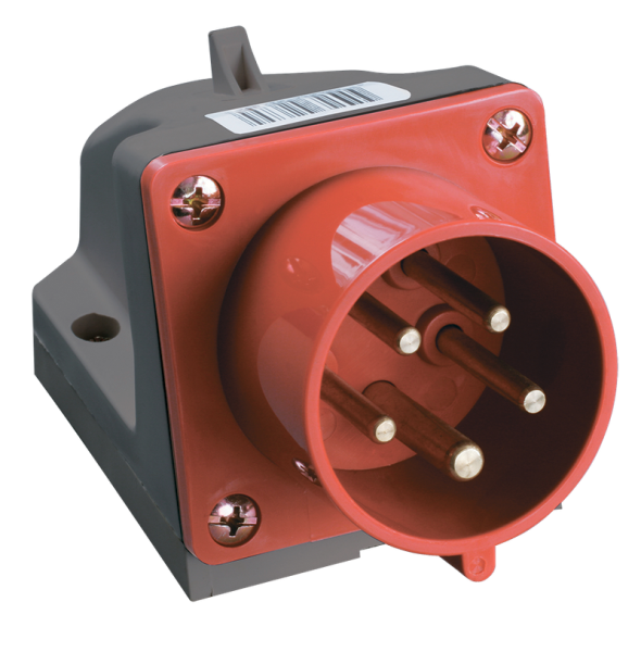 Вилка силовая стационарная IEK ССИ-515, 3Р+РЕ+N, 16 А, 400 В, IP44