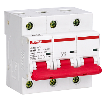 Автоматический выключатель Himel HDB3w-H, 3Р, 80 А, 10 кА, C