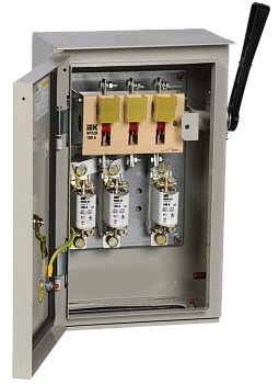 Ящик с рубильником и предохранителями IEK ЯРП-00, 25 А, 400 В, медь, У1, IP54