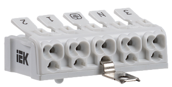 Клемма пружинная соединительная IEK КСПнз5, 3L+N+PE, 2.5 мм²