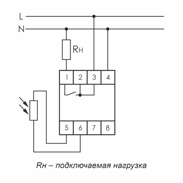 Фотореле F&F AZ-B, 16 А, 230 В, 1NO, выносной фотодатчик, IP20, на DIN-рейку — фото, характеристики