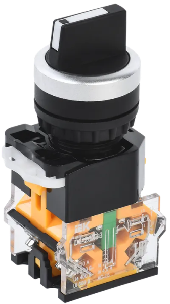 Переключатель IEK D8-20X33, 3-позиционный, 2NO, без фиксации, IP40 — фото, характеристики