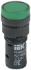 Лампа светосигнальная AD16DS(LED) 110V AC/DC зеленый d16мм IP54 IEK — фото, характеристики