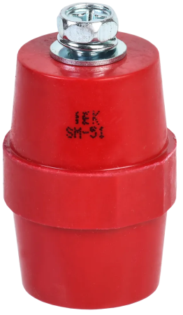 Изолятор шинный IEK SM51 (М8), 1 кВ, с болтом — фото, характеристики