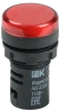 Лампа светосигнальная AD16DS(LED) 24V AC/DC красный d16мм IP54 IEK — фото, характеристики