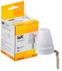 Фотореле IEK ФР-601, 10 А, 2.2 кВт, 230 В АС, серый, IP44