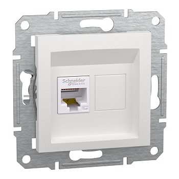 Розетка компьютерная Schneider Electric Asfora, RJ45, Cat. 5e, белый