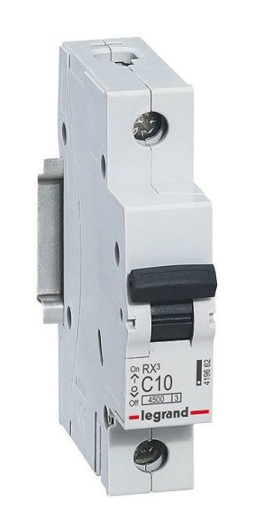Автоматический выключатель Legrand RX3, 1Р, 10 А, 4.5 кА, С — фото, характеристики
