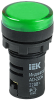 Лампа светосигнальная AD22DS(LED) 24V AC/DC зеленый d22мм IP54 IEK