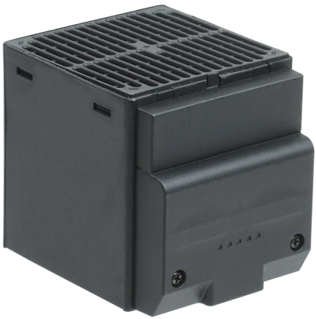 Обогреватель на DIN-рейку в корпусе 400Вт 230V AC/DC встроенный вентилятор IP20 IEK — фото, характеристики