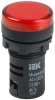 Лампа светосигнальная IEK AD22DS LED, 230 В, Ø22 мм, красный, IP54  — фото, характеристики