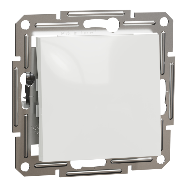 Выключатель 1-клавишный Schneider Electric Asfora, 10 A, самозажимной, белый